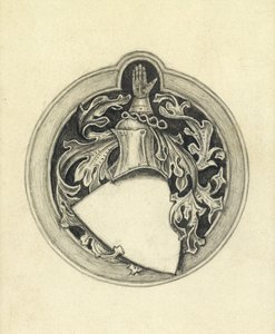 Boceto para el escudo de armas de Millais de John Everett Millais